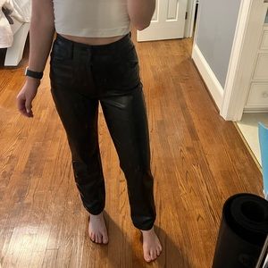 A&F Curve Love Leather Pants